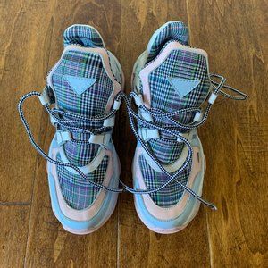Jeffrey Campbell Plaid  Wifi Pastel Sneakers
